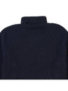 Cotton Wool Blend Turtleneck Black - AMI - BALAAN 8