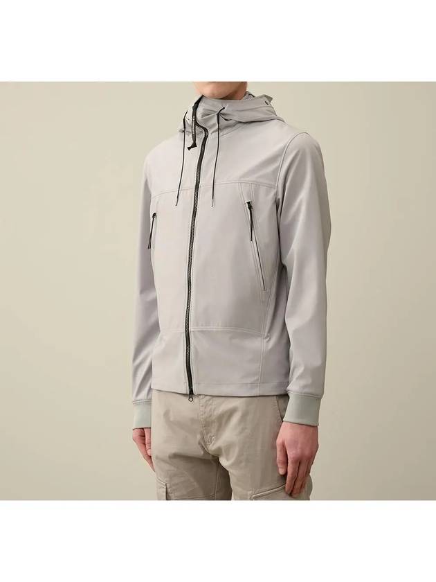 Shell R Goggle Hooded Jacket Grey - CP COMPANY - BALAAN 3