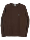 Logo Patch Crew Neck Sweatshirt Brown - CP COMPANY - BALAAN 11