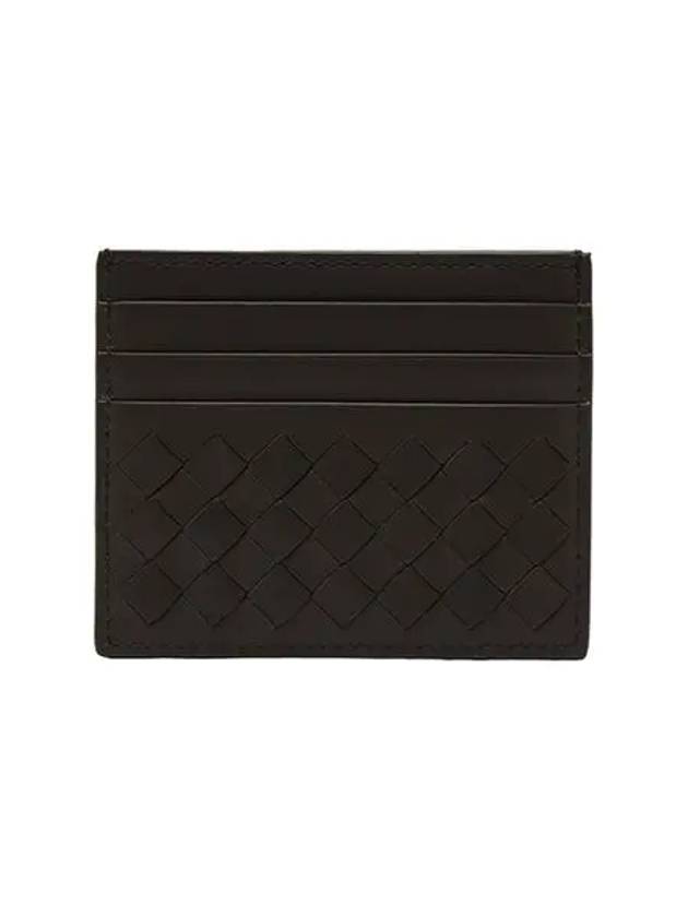 Men's Intrecciato Card Wallet Black - BOTTEGA VENETA - BALAAN 2