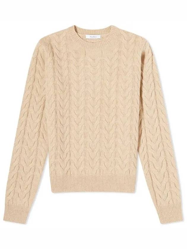 Cashmere Knit Top Miele - MAX MARA - BALAAN 5