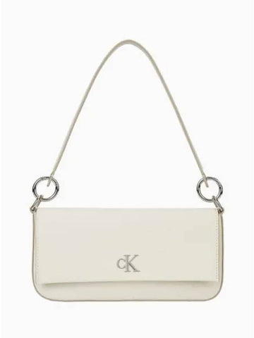 JEANS Women s CKJ Minimal Monogram Flap Wrap Shoulder Pouch Bag 4K3000G 67U - CALVIN KLEIN - BALAAN 1