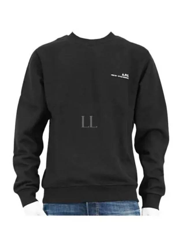 Item Logo Crew Sweatshirt Black - A.P.C. - BALAAN 2