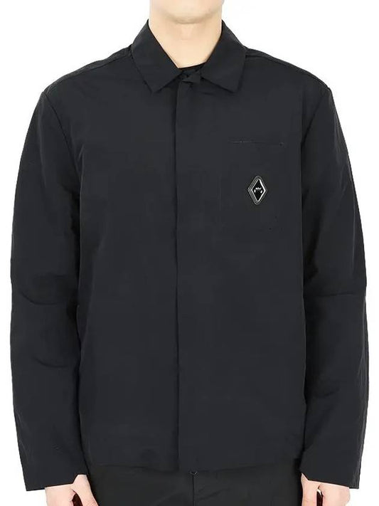Men's System Overshirt Jacket Black ACWMSH088 BLACK - A-COLD-WALL - BALAAN 1