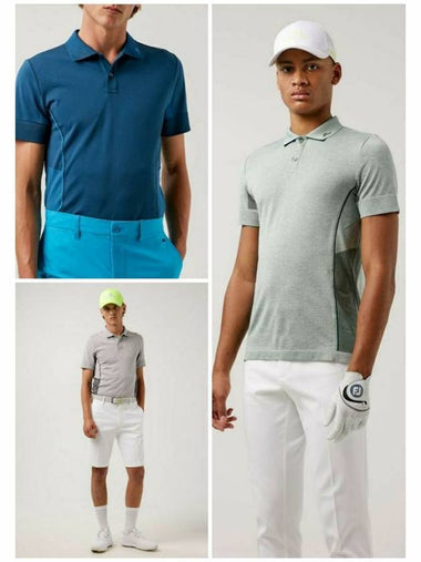 Men's Al Polo Tshirt Men's Golf Collar Shirt PK Shirt Al Golf Polo GMJT04562 - J.LINDEBERG - BALAAN 1