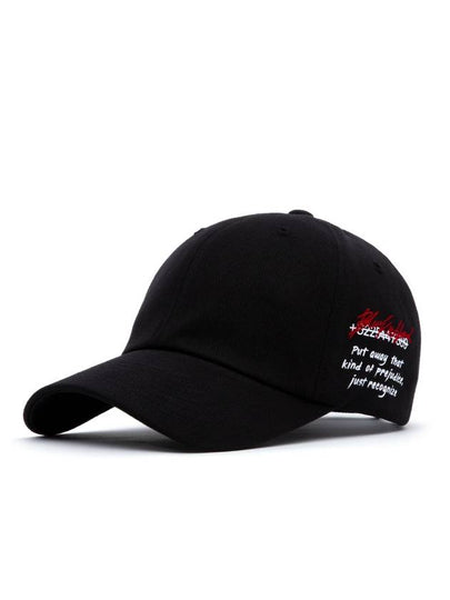 Slogan Side Logo Cap Black - BLACKBLOND - BALAAN 2