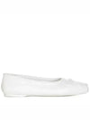 Bow Embossed Leather Ballerina White - MARNI - BALAAN 2