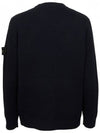 Full Rib Wool Knit Top Black - STONE ISLAND - BALAAN 3