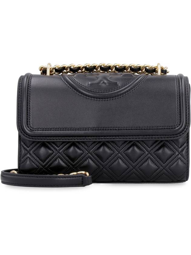 Small Fleming Convertible Shoulder Bag Black - TORY BURCH - BALAAN 3