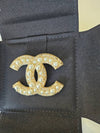 CC Logo Pearl Crystal Brooch Gold - CHANEL - BALAAN 5