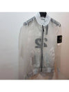 Men's Waffen Piatina Transparent Bomber Jacket Ice - STONE ISLAND - BALAAN 3