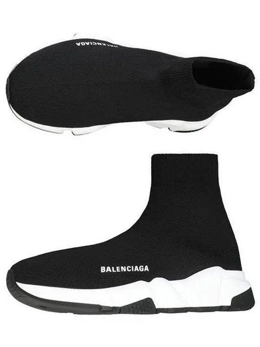 Speed Trainer  High Top Sneakers Black White - BALENCIAGA - BALAAN 2