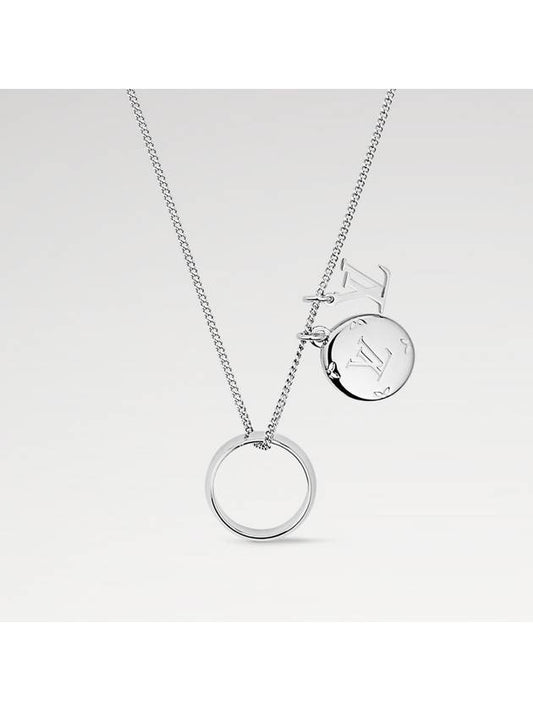 Monogram Charms Necklace Silver - LOUIS VUITTON - BALAAN 2