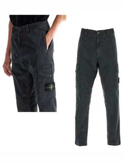 Wappen Logo Classic Cargo Straight Pants Grey - STONE ISLAND - BALAAN 2