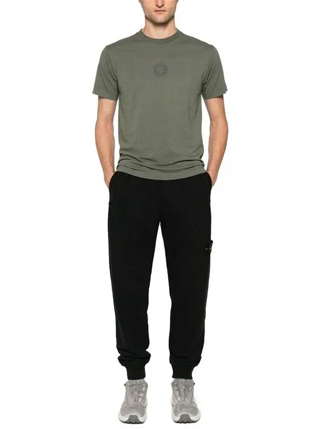 Signature Wappen Patch Cotton Baggy Pants Black - STONE ISLAND - BALAAN 3