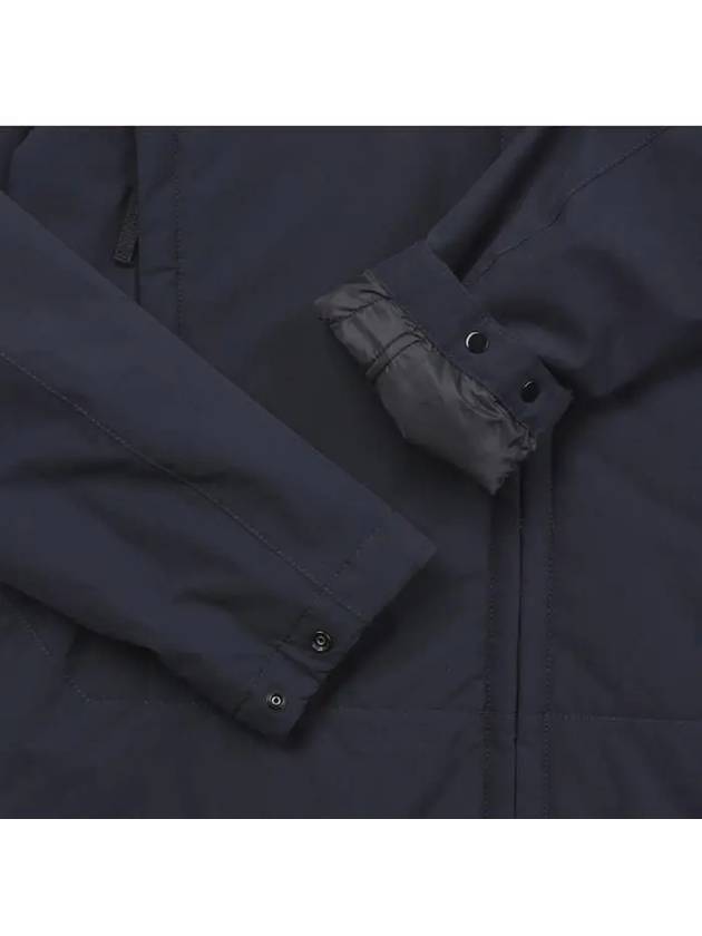 Men's Soft Shell Pure Insulation Technology Primaloft Hooded Jacket Navy - STONE ISLAND - BALAAN 3