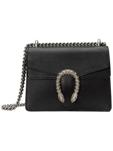 Dionysus Leather Small Shoulder Bag Black - GUCCI - BALAAN 1