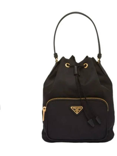 Duet Re-Nylon Bucket Bag Black - PRADA - BALAAN 2