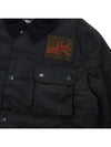 Logo Patch Workers Wax Jacket Black - BARBOUR - BALAAN 8