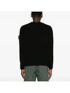 Wappen Patch Crew Neck Knit Top Black - STONE ISLAND - BALAAN 4