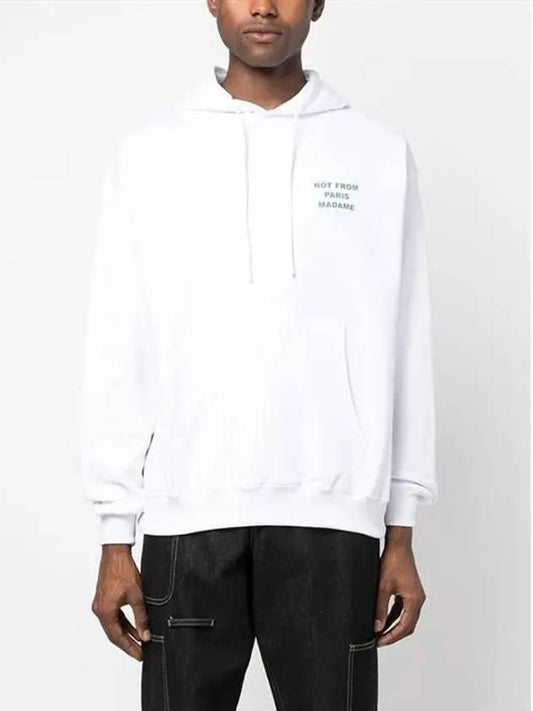 Drold Monsieur Slogan Hoodie White HO121 CO001 - DROLE DE MONSIEUR - BALAAN 2