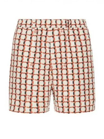 Lattice Nylon Short Red - MALBON GOLF - BALAAN 1