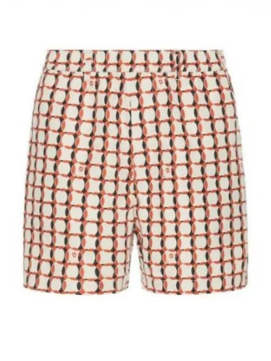 MALBON 24 LATTICE NYLON SHORT M 8663 TFU ROO TEA Men s pattern shorts - MALBON GOLF - BALAAN 1