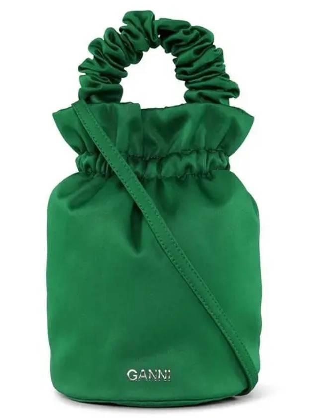 Women's Logo Bucket Bag Kelly Green - GANNI - BALAAN 2