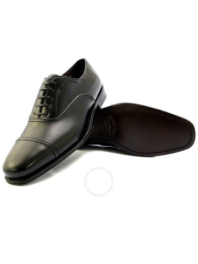 Salvatore Ferragamo Men's Black Cap Toe Oxford Shoes, Size 5.5 - SALVATORE FERRAGAMO - BALAAN 2