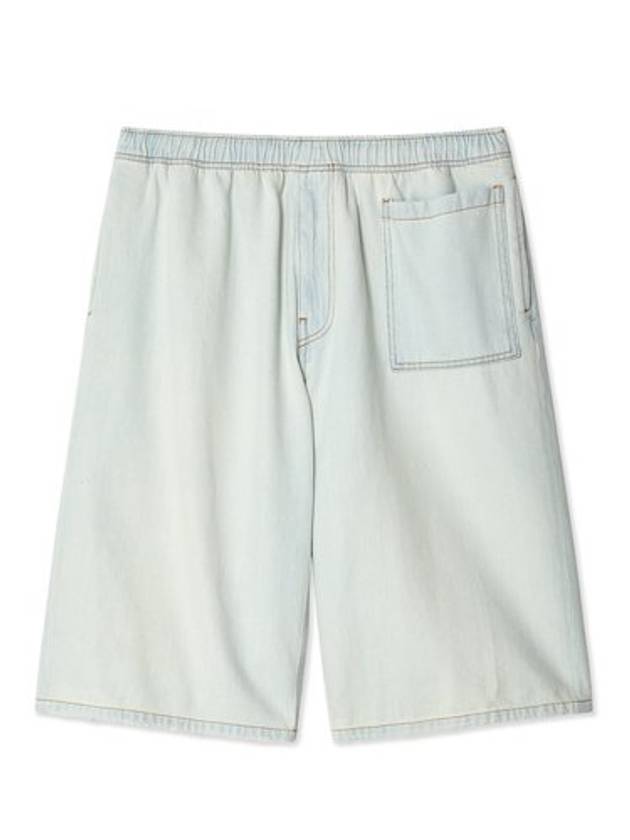 Men's Cutout Oversized Shorts Light Blue - MAISON MARGIELA - BALAAN 2