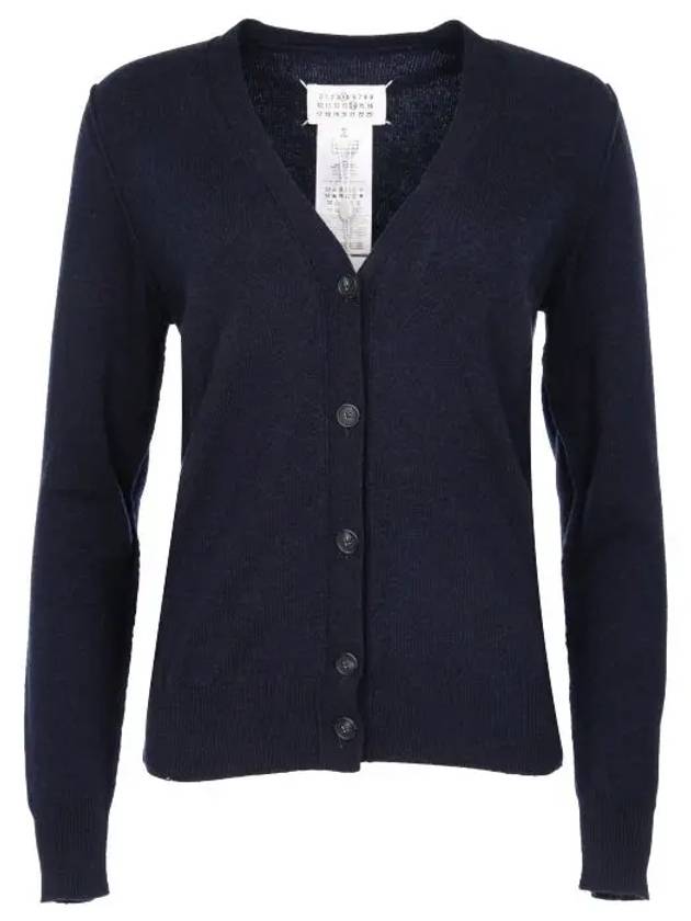 Eco Cashmere Loose Fit Cardigan Navy - MAISON MARGIELA - BALAAN 7