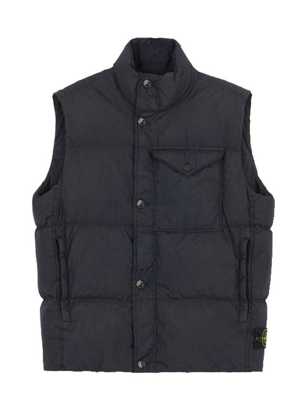 Crinkle Reps R-NY Down Vest Navy - STONE ISLAND - BALAAN 3