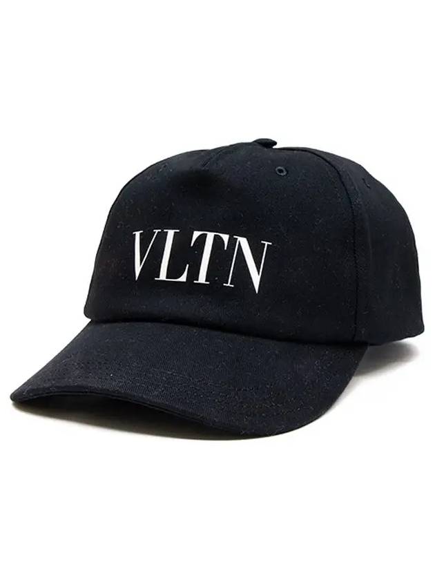 Logo Print Ball Cap Black - VALENTINO - BALAAN 3