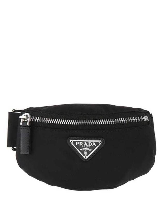 Re-Nylon Triangular Logo Belt Bag Black - PRADA - BALAAN 2