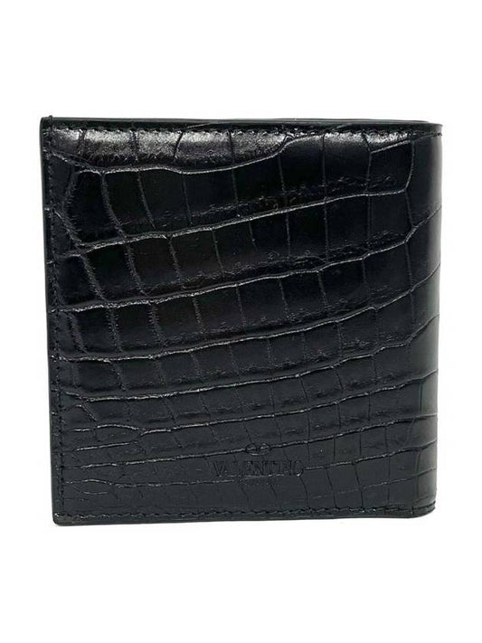 Real Crocodile Half Wallet VY2P0578 - VALENTINO - BALAAN 2