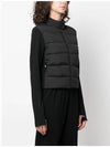 Grenoble Contrast Detail Logo Cardigan Black - MONCLER - BALAAN 4