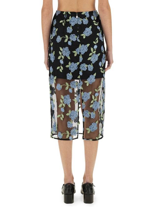 Rotate Birger Christensen Mesh Pencil Skirt - ROTATE - BALAAN 3