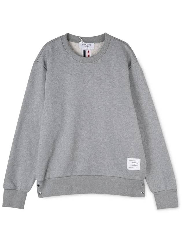 Center Back Stripe Crewneck Sweatshirt Light Grey - THOM BROWNE - BALAAN 2