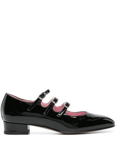 Carel Paris Black Leather Pumps - CAREL - BALAAN 1