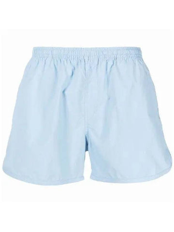 Pocket Heart Logo Swim Shorts Sky Blue - AMI - BALAAN 1