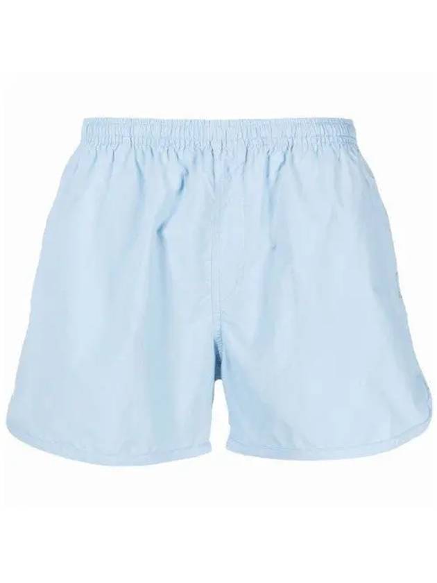 Pocket Heart Logo Swim Shorts Sky Blue - AMI - BALAAN 2