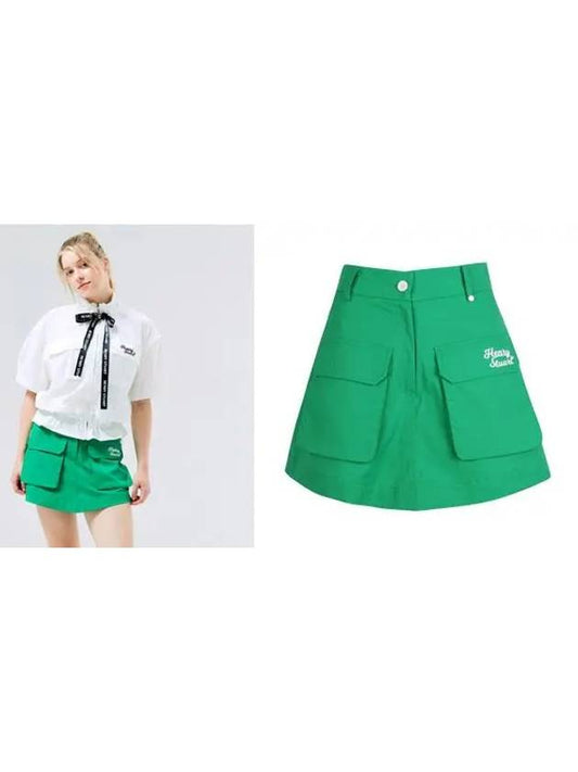 Golf Double Pocket Shorts Green - HENRY STUART - BALAAN 2