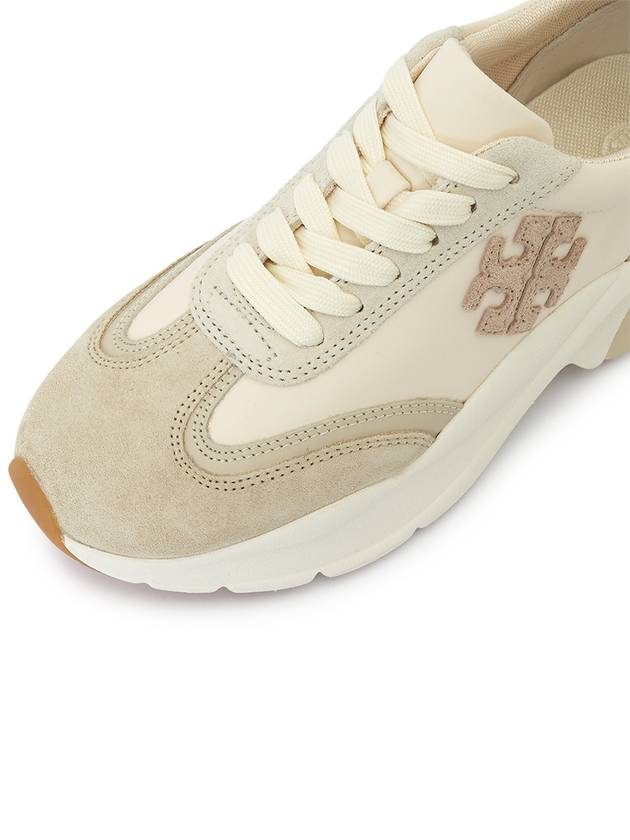 Good Luck Trainer Low Top Sneakers Beige - TORY BURCH - BALAAN 8