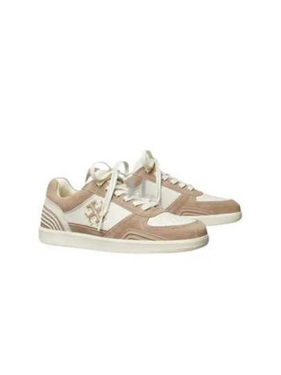 Women's Clover Court Low Top Sneakers Beige - TORY BURCH - BALAAN 2