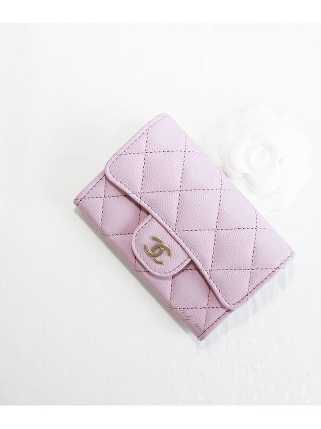 Workshop Collection Classic Flap Snap Zipper Caviar Card Wallet Light Pink Gold AP4096 B10583 NY558 - CHANEL - BALAAN 4