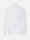 Men's Embroidered ORB Long Sleeve Shirt White - VIVIENNE WESTWOOD - BALAAN 7