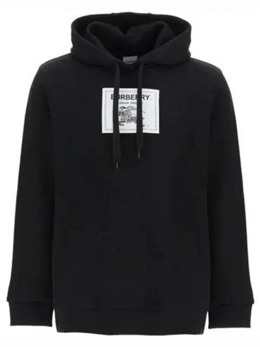 Men's Prorsum Label Cotton Hoodie Black - BURBERRY - BALAAN 2