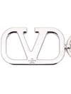 V Logo Signature Key Holder Black - VALENTINO - BALAAN 7