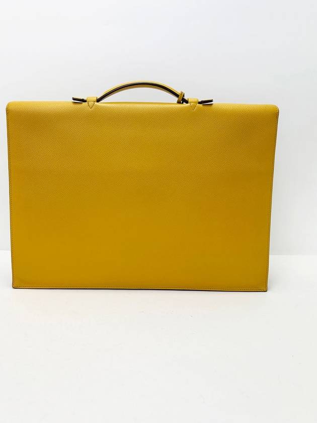 Yellow business briefcase 4VHEB24583 - HERMES - BALAAN 3