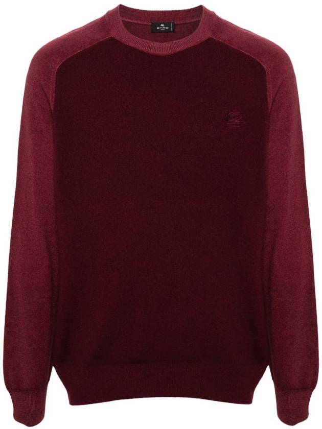 Etro Wool Sweater With Embroidered Logo - ETRO - BALAAN 1